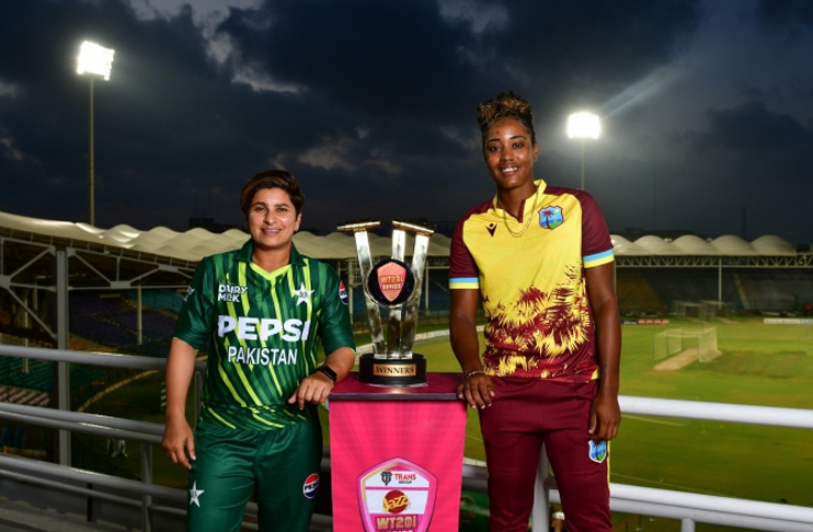 Trophy for Pakistan-West Indies women T20I series unveiled