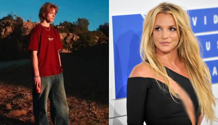 Britney Spears beams with pride as son Jayden dips toes in music