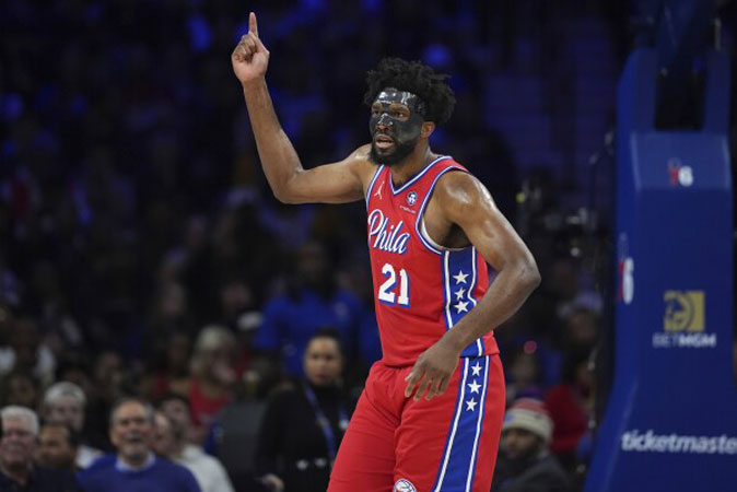 Embiid scores 34 points helping the 76ers beat the Hornets 108-98