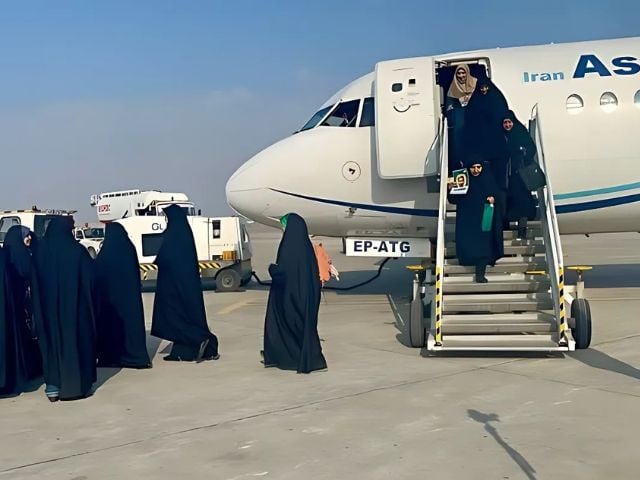 All-female flight with passengers and crew lands in Mashhad, Iran