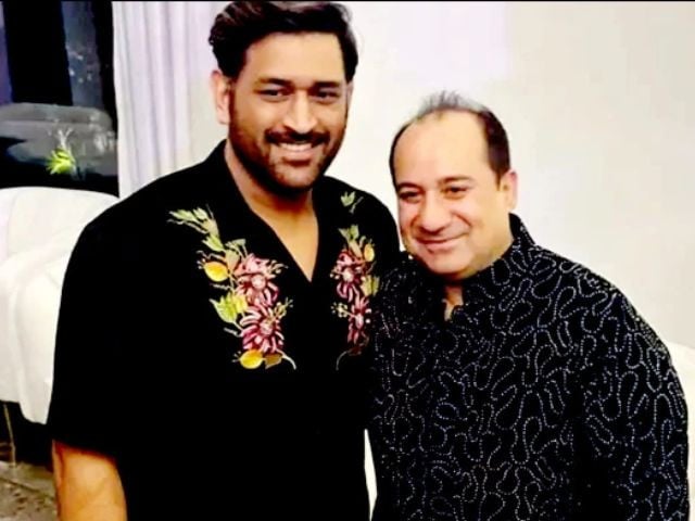 Rahat Fateh Ali Khan, MS Dhoni share spotlight at recent event