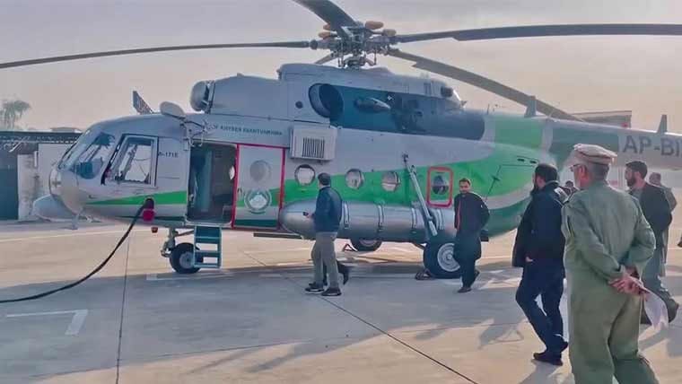 Helicopter service launched in Kurram to facilitate movement amid tension