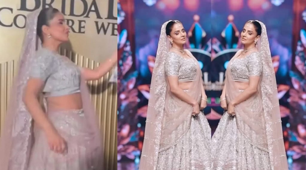 Saba Qamar’s dance moves steal the show at Bridal Couture week (VIDEO)