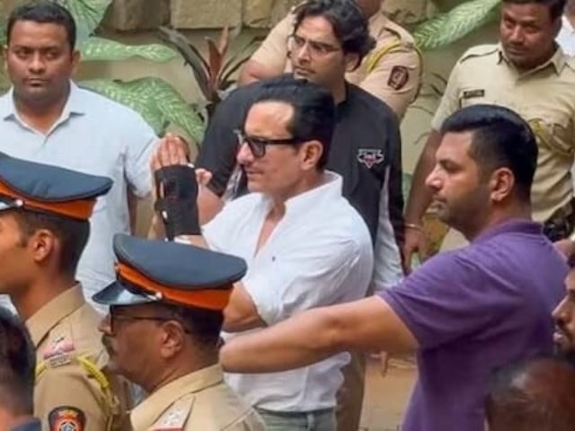 Saif Ali Khan Makes First Public Appearance After Stabbing Incident, Actor Discharged Within 5 Daysc