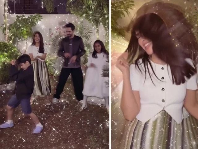 Ayeza Khan, Danish Taimoor celebrate New Year with dance video featuring her kids