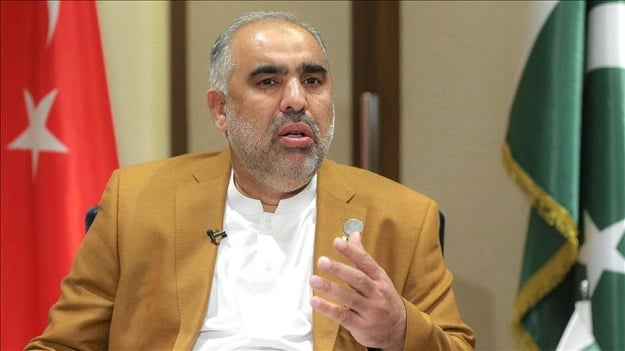 PTI’s Asad Qaiser accuses Maryam Nawaz, Khawaja Asif of sabotaging talks