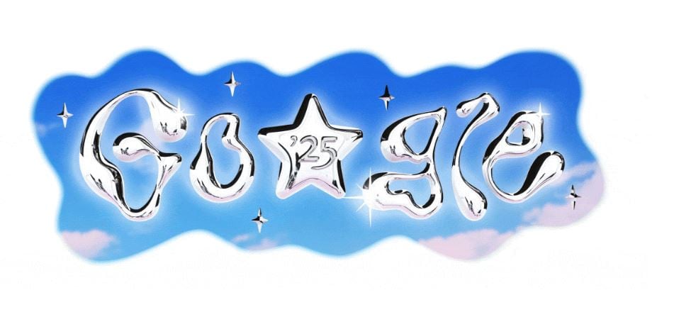 Google’s 2025 Doodle welcomes the new year with a shining star