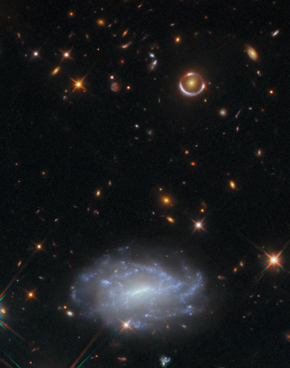 Hubble Space Telescope Observes Various Galaxies in Hydra