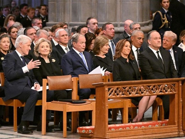 Jimmy Carter honoured with state funeral as all living US presidents attend ceremony