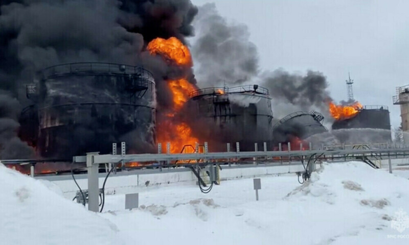 Drone attack sparks blaze at oil depot in Russia’s Krasnodar, governor says – World