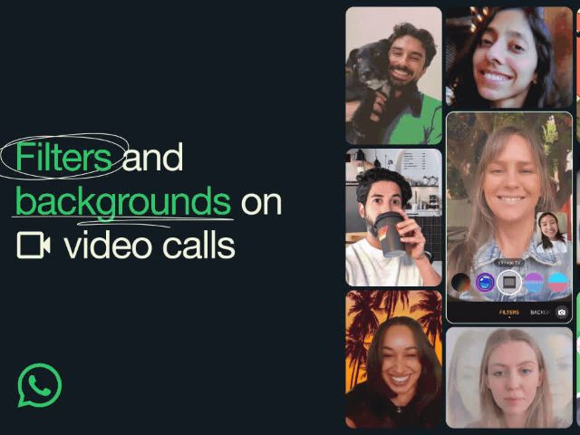 WhatsApp rolls out fun filters and backgrounds for video calls