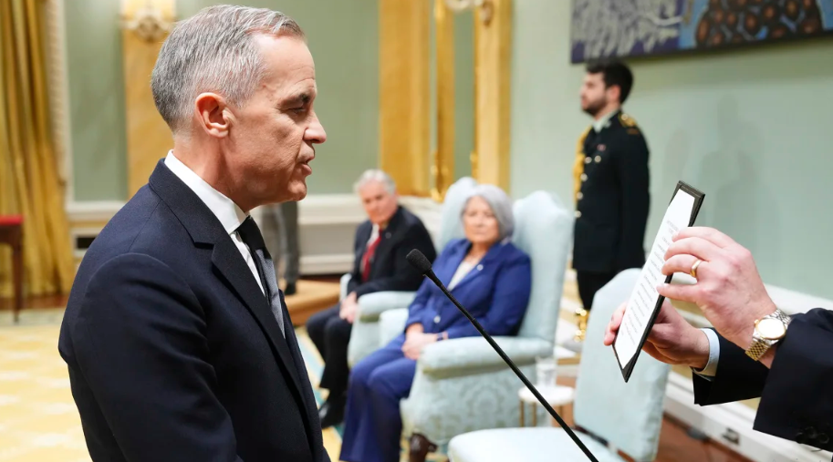 Mark Carney sworn in as Canadian PM amid growing tensions with US