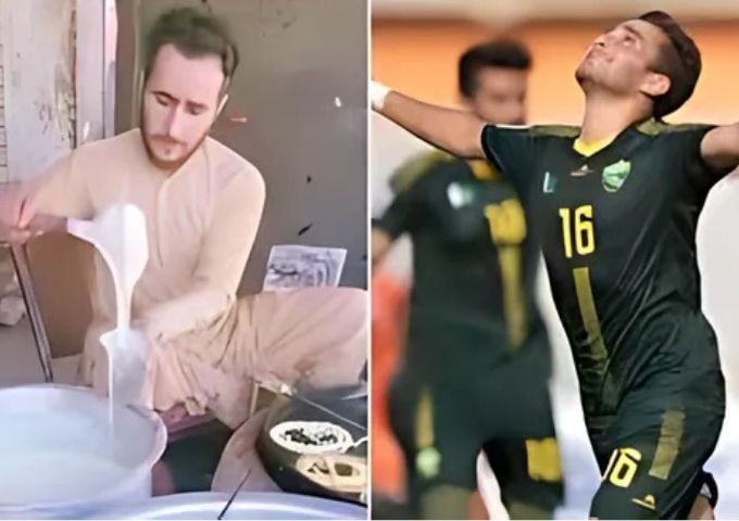 Pakistani footballer Muhammad Riaz forced to sell jalebis for survival