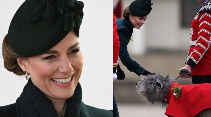 Why Kate Middleton was pictured patting a dog at St. Patrick’s Day Parade?