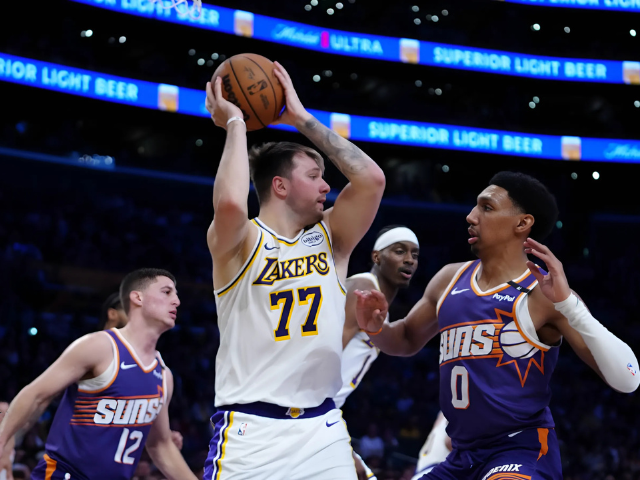 Luka Doncic leads LA in absence of LeBron to end skid