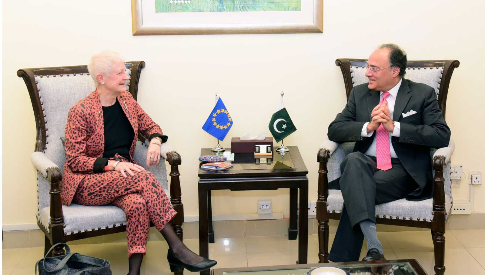 EU envoy calls on FinMin