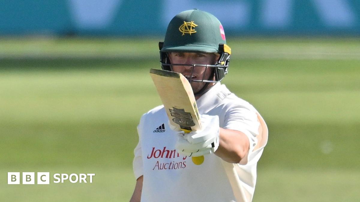 County Championship: Slater scores 100 for Notts against Somerset