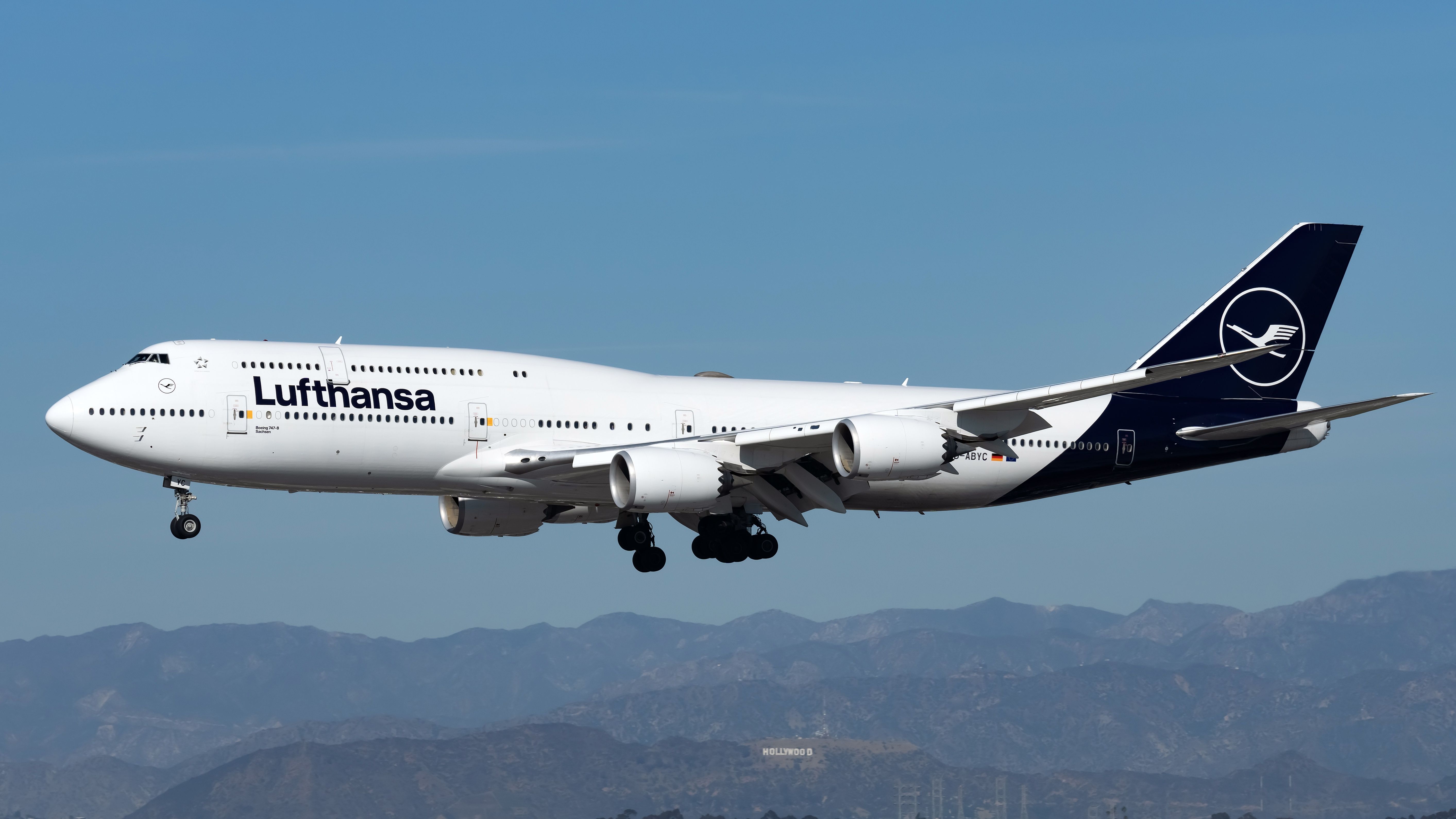 Lufthansa Boeing 747-8 aircraft