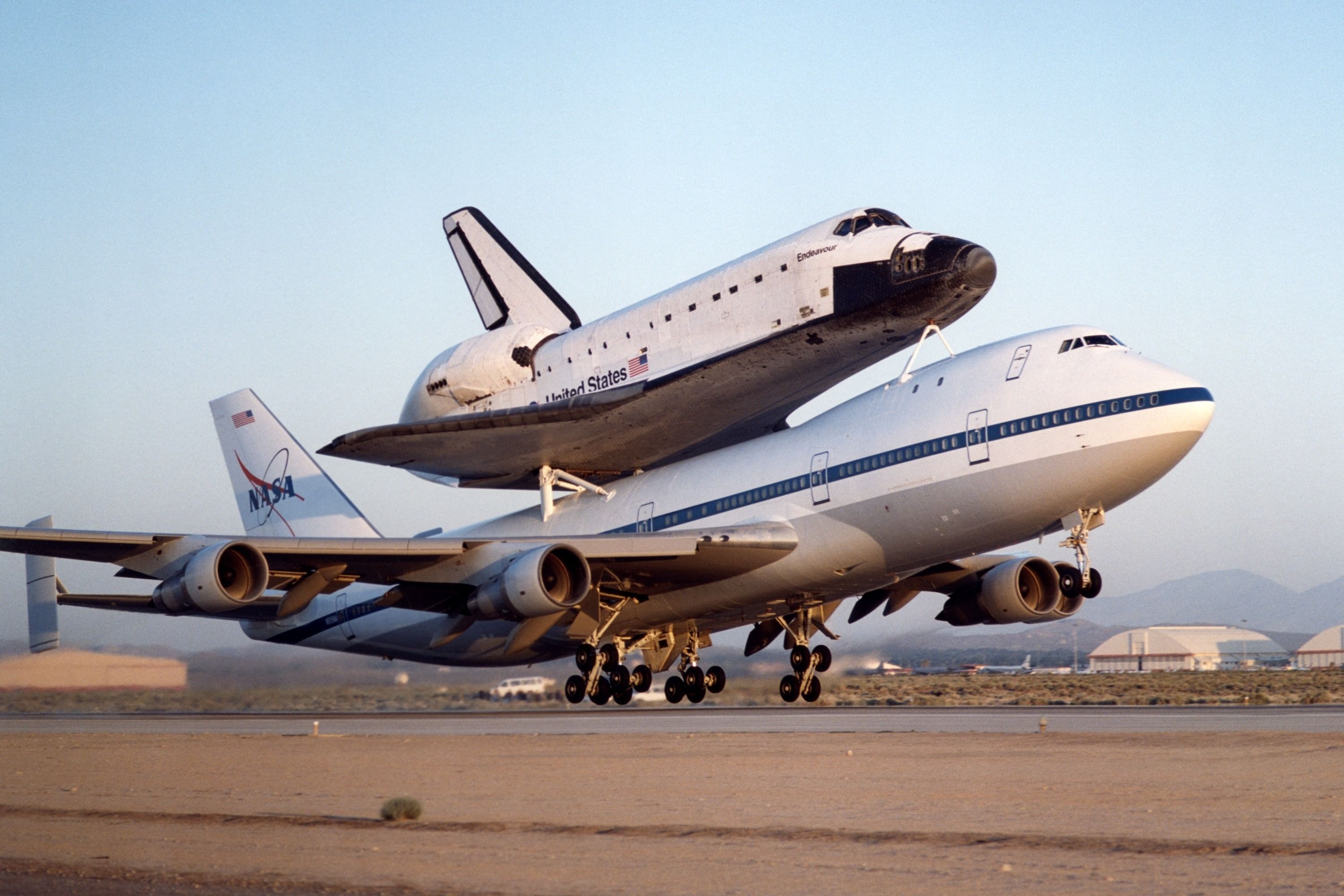 NASA Boeing 747 space shuttle carrier