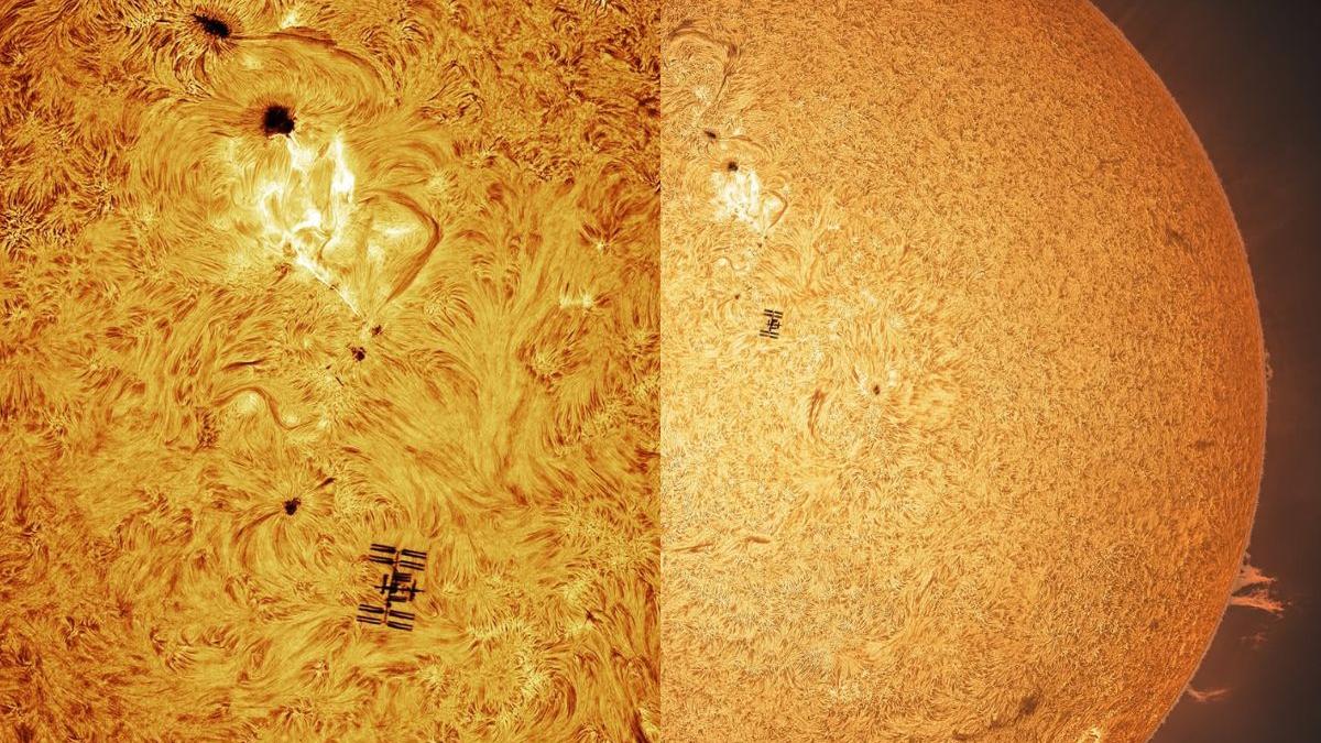 Solar flare ‘photobombs’ ISS in unreal space photo that took precision, patience, and a lot of ice
