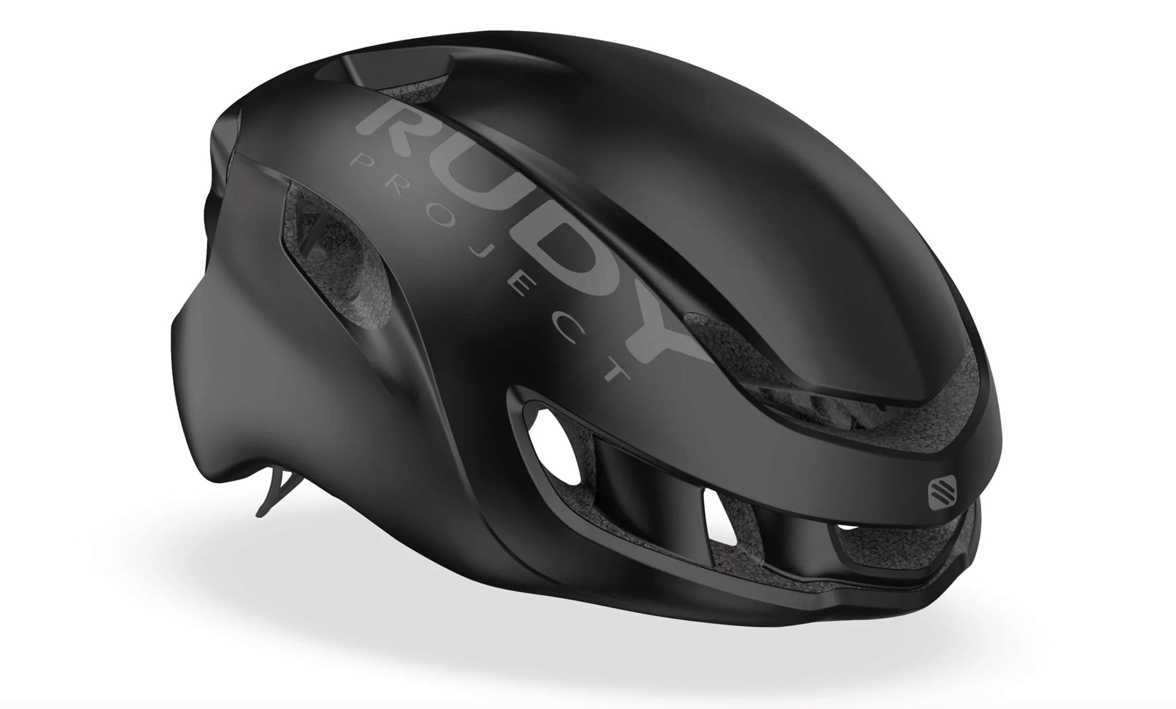 Black Rudy Project cycling helmet.