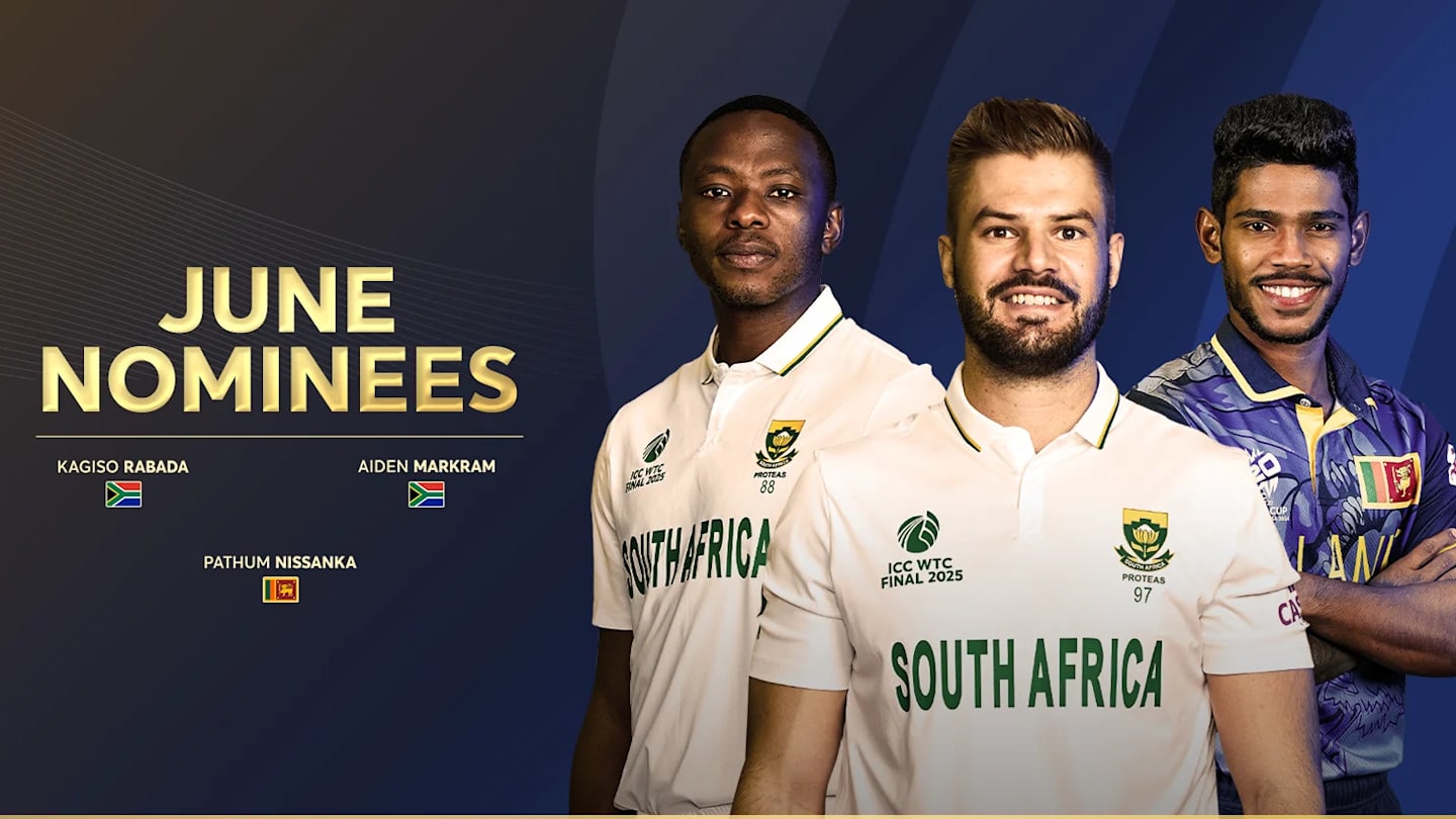 South Africa’s Markram and Rabada, Sri Lanka’s Nissanka Vie for ICC Player of the Month Honors