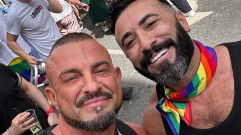 Davide Cini Robin Windsor and his ex-partner and best friend Davide Cini 