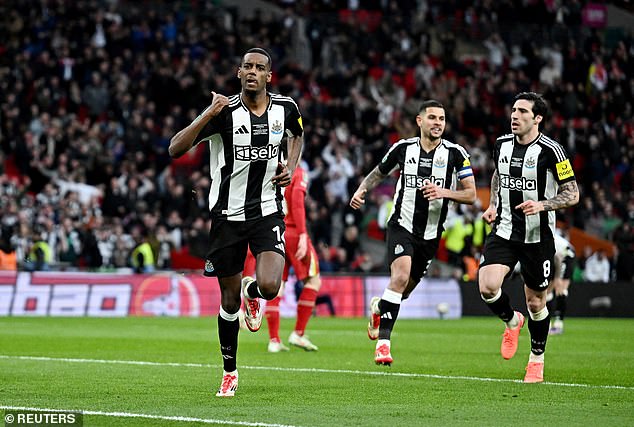Isak played a major role in Newcastle ending their 70-year wait for domestic silverware, scoring in their Carabao Cup win over Liverpool last season