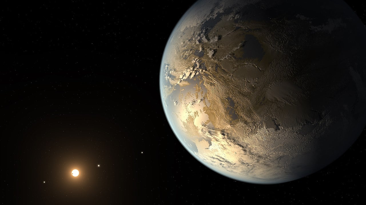 Artist impression of Kepler 186f, a potentially habitable world. (Credit : NASA)