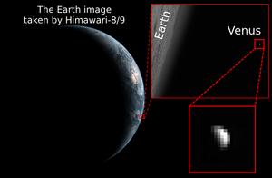 Meteorological satellites observe temperatures on Venus