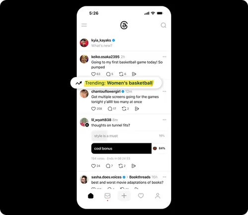 Threads Adds Trending Topic Highlights In-Stream