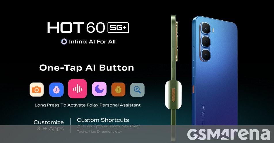 Infinix Hot 60 5G+ is launching next week with ‘One-Tap AI Button’