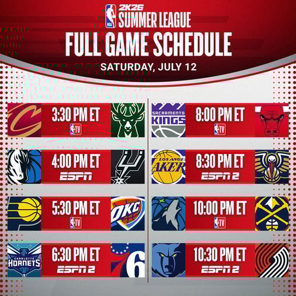 Saturday schedule