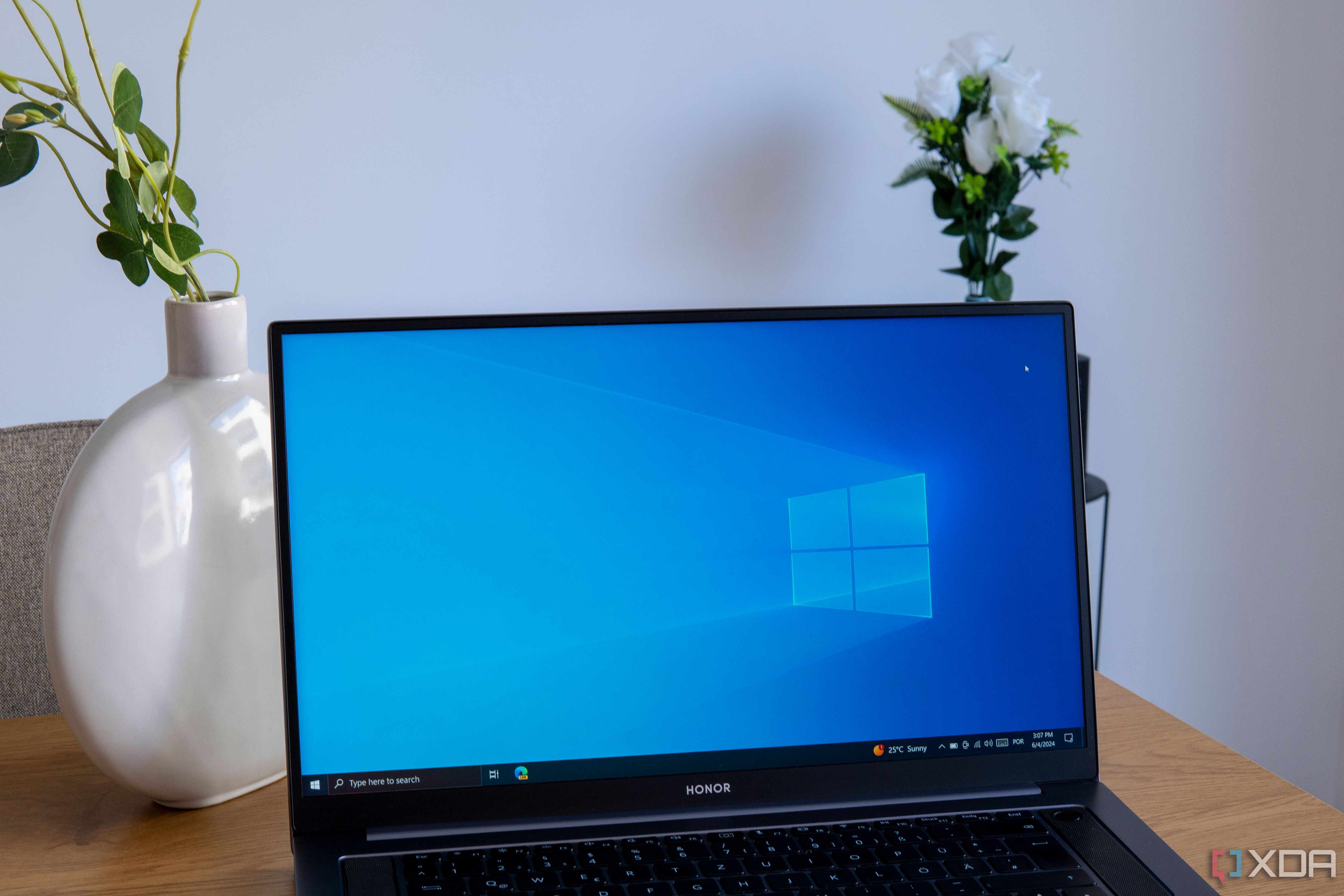 A laptop running Windows 10