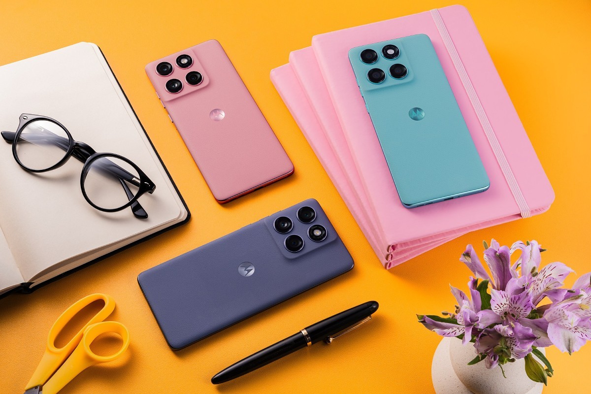 Motorola Edge 60 Fusion in Slipstream, Amazonite and Zephyr
