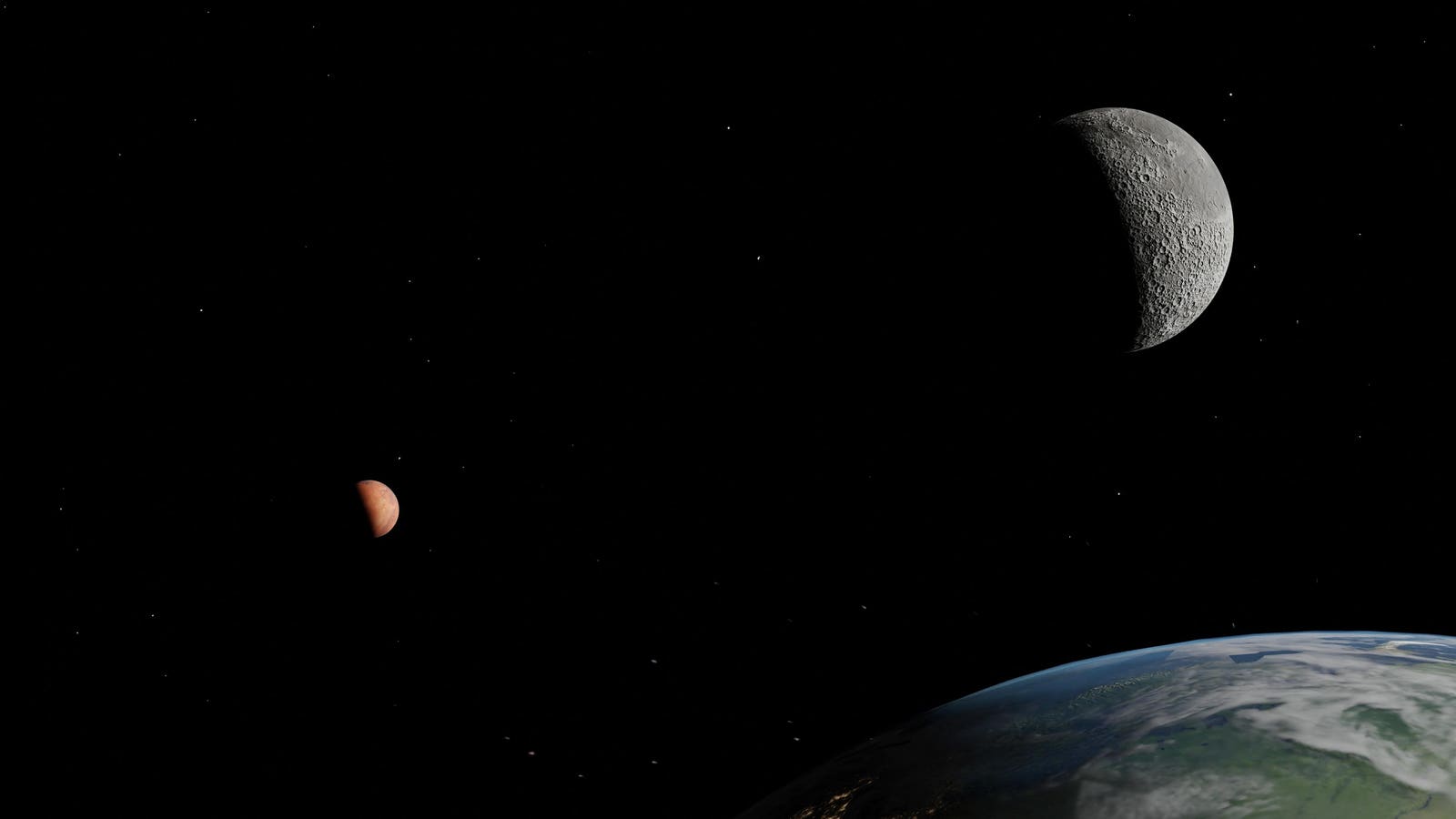 How To See Monday’s Rare Moon-Mars Conjunction — Then ‘Shooting Stars’