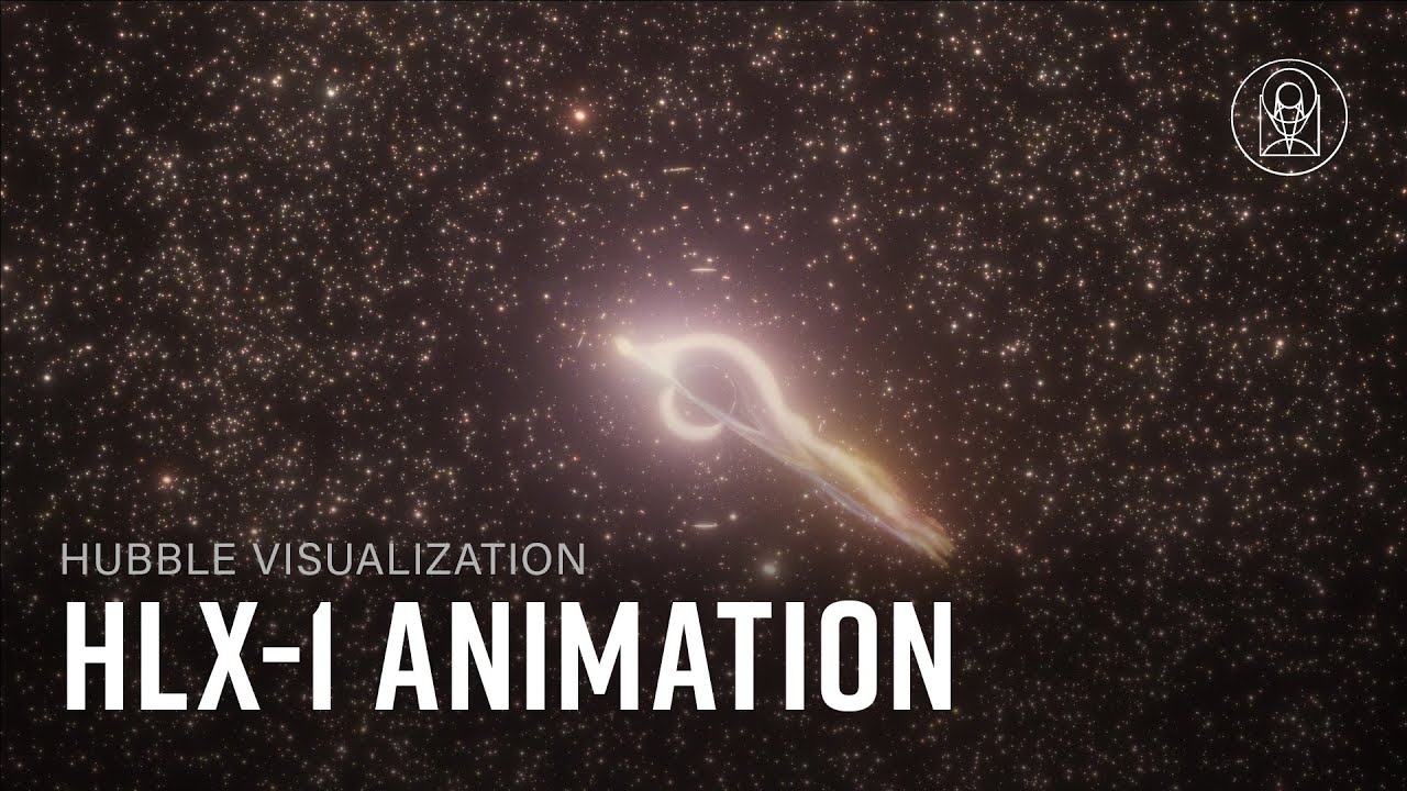 HLX-1 Animation — Intermediate-Mass Black Hole Captures and Shreds Star — Hubble - YouTube