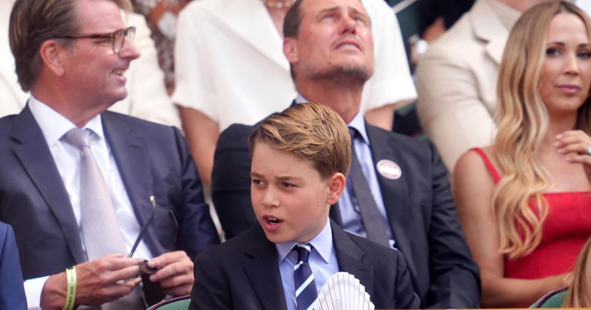 Prince George beats the heat in Royal Box at Wimbledon final