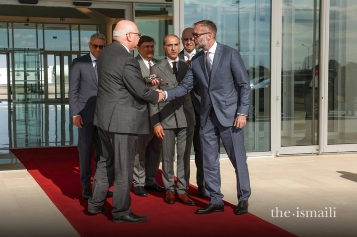 Aga Khan arrives in France
