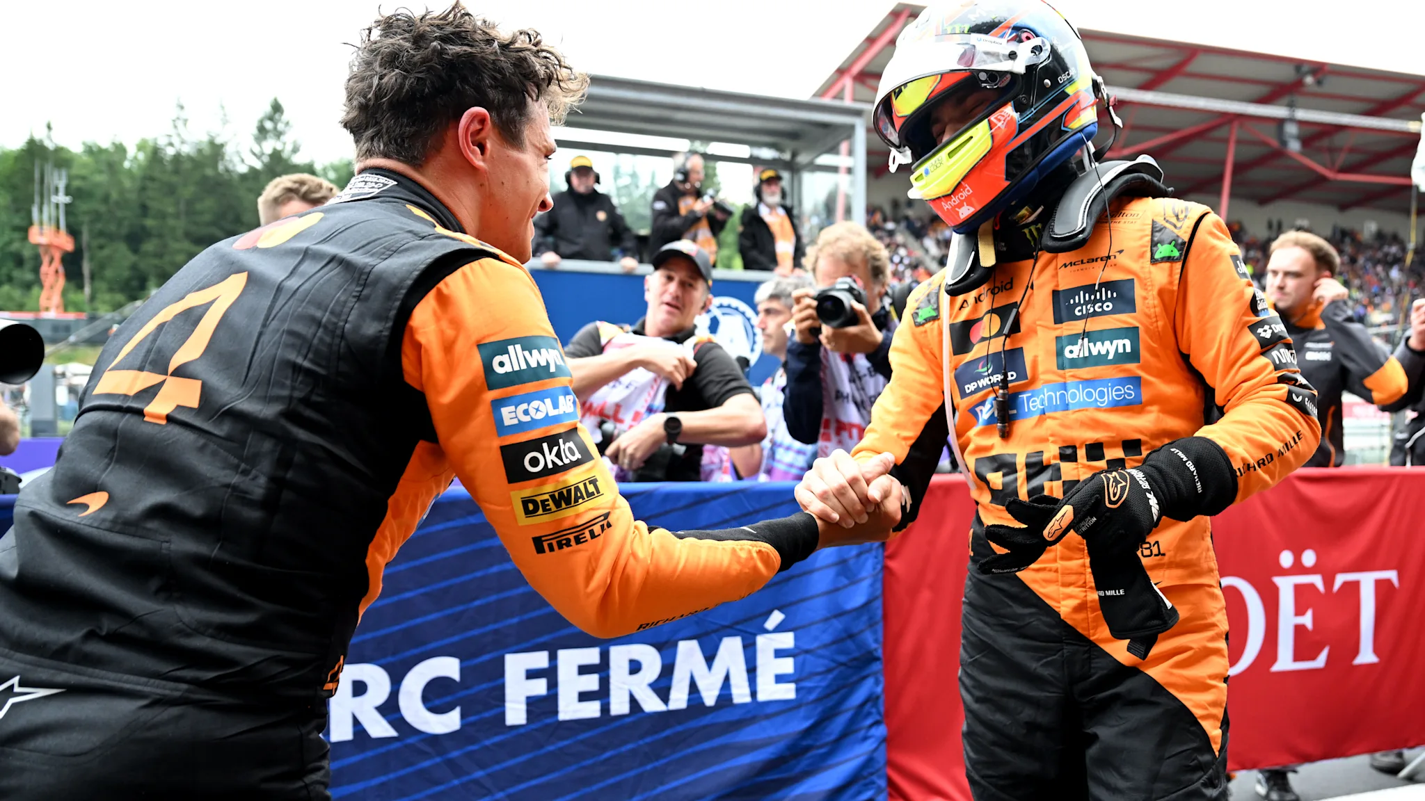 ‘Shoulda, woulda, coulda’ – Lando Norris concedes Oscar Piastri ‘did a better job’ in Belgian GP