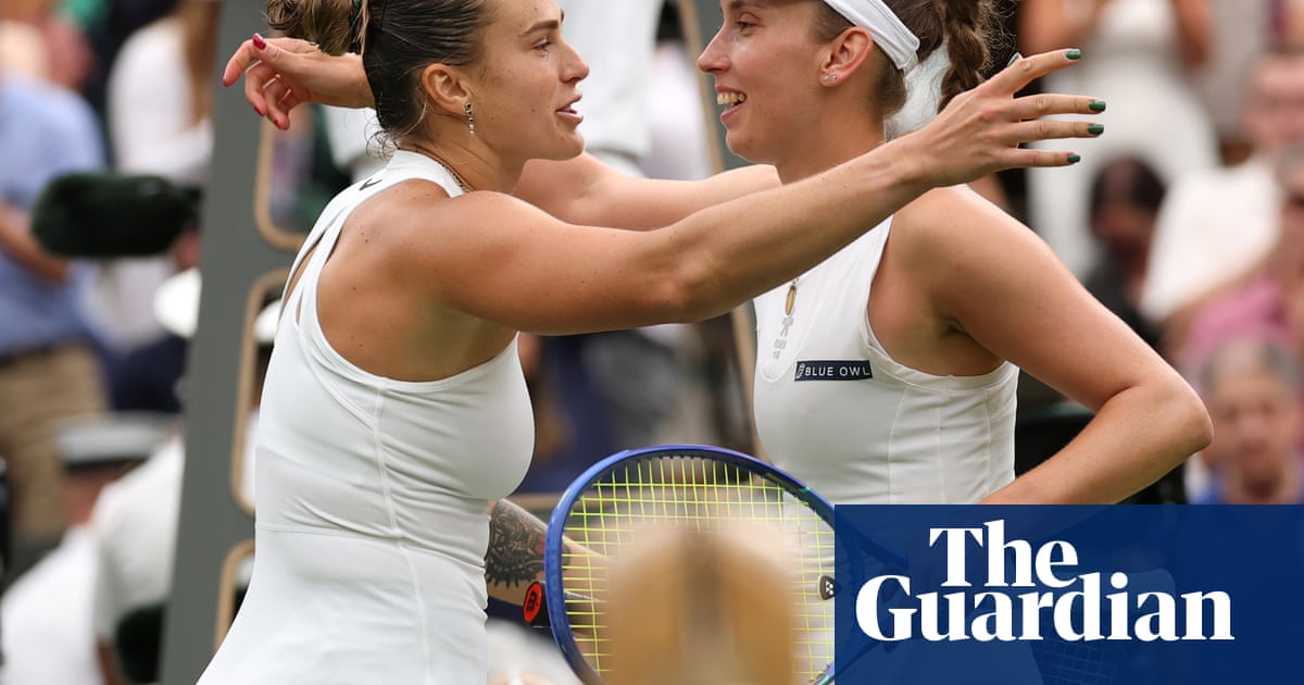 Sabalenka ousts former doubles partner Mertens to reach Wimbledon quarter-finals | Wimbledon 2025