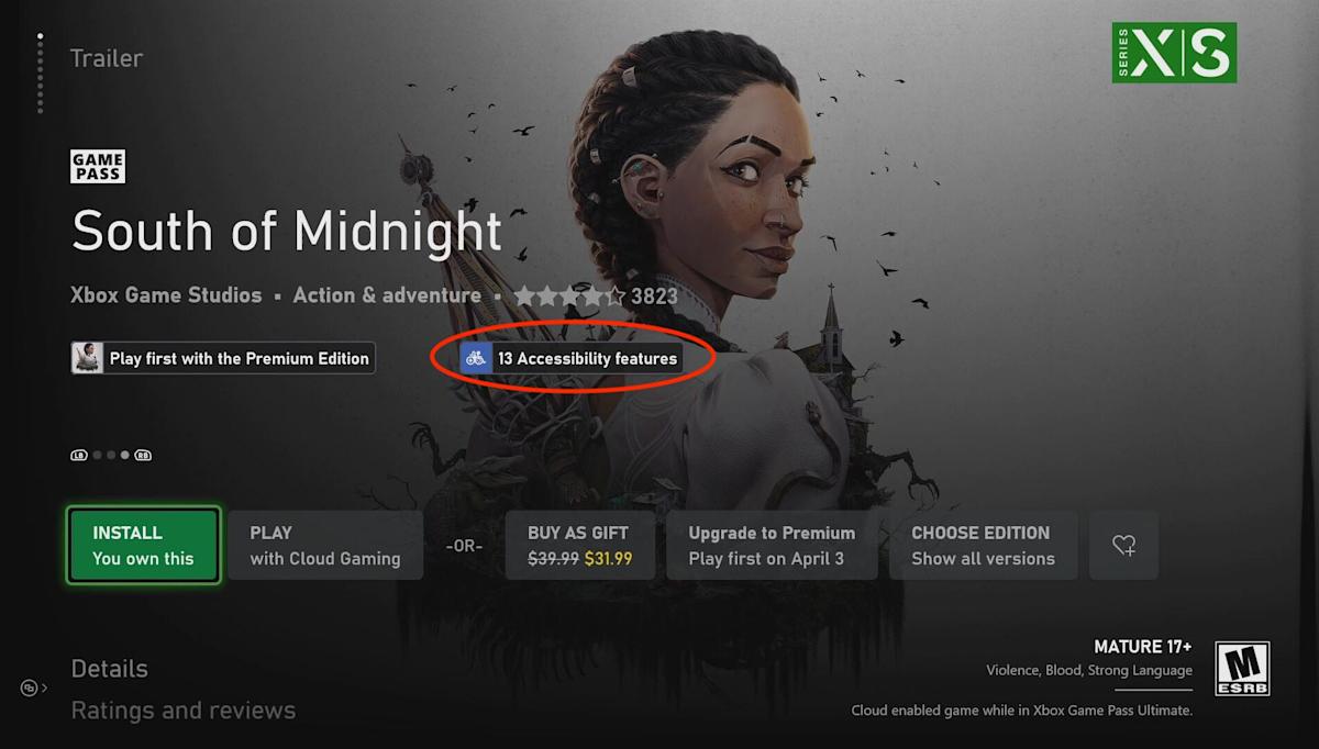 All digital Xbox games now carry standardized accessibility tags