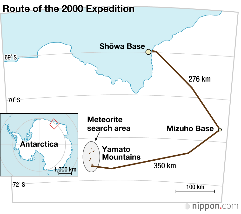 Route of the 2000 Expedition