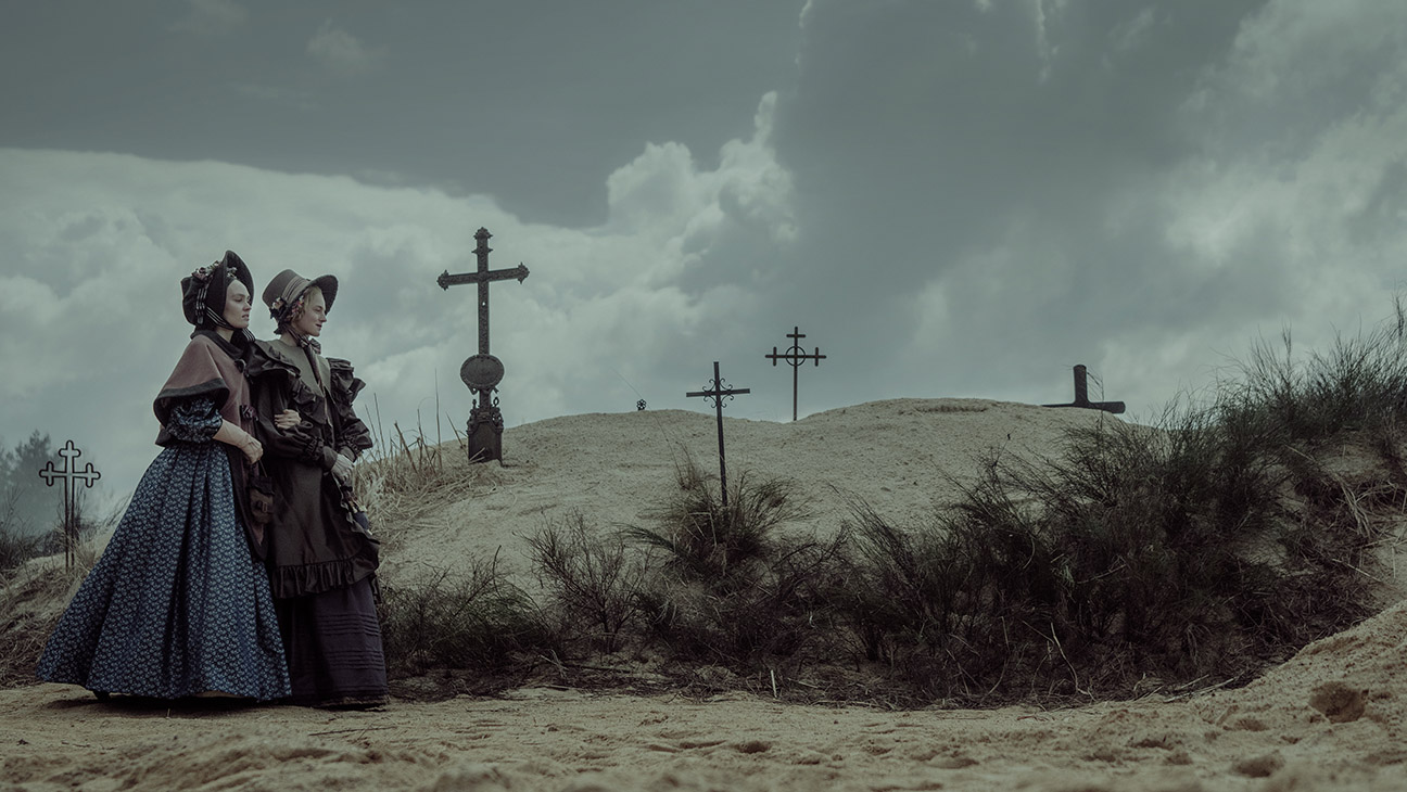 Lily-Rose Depp stars as Ellen Hutter and Emma Corrin as Anna Harding in director Robert Eggers’ NOSFERATU