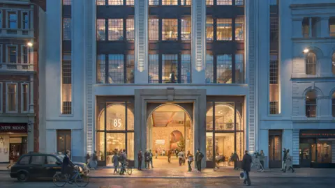 Woods Bagot A computer-generated image of the planned 85 Gracechurch Street scheme.
