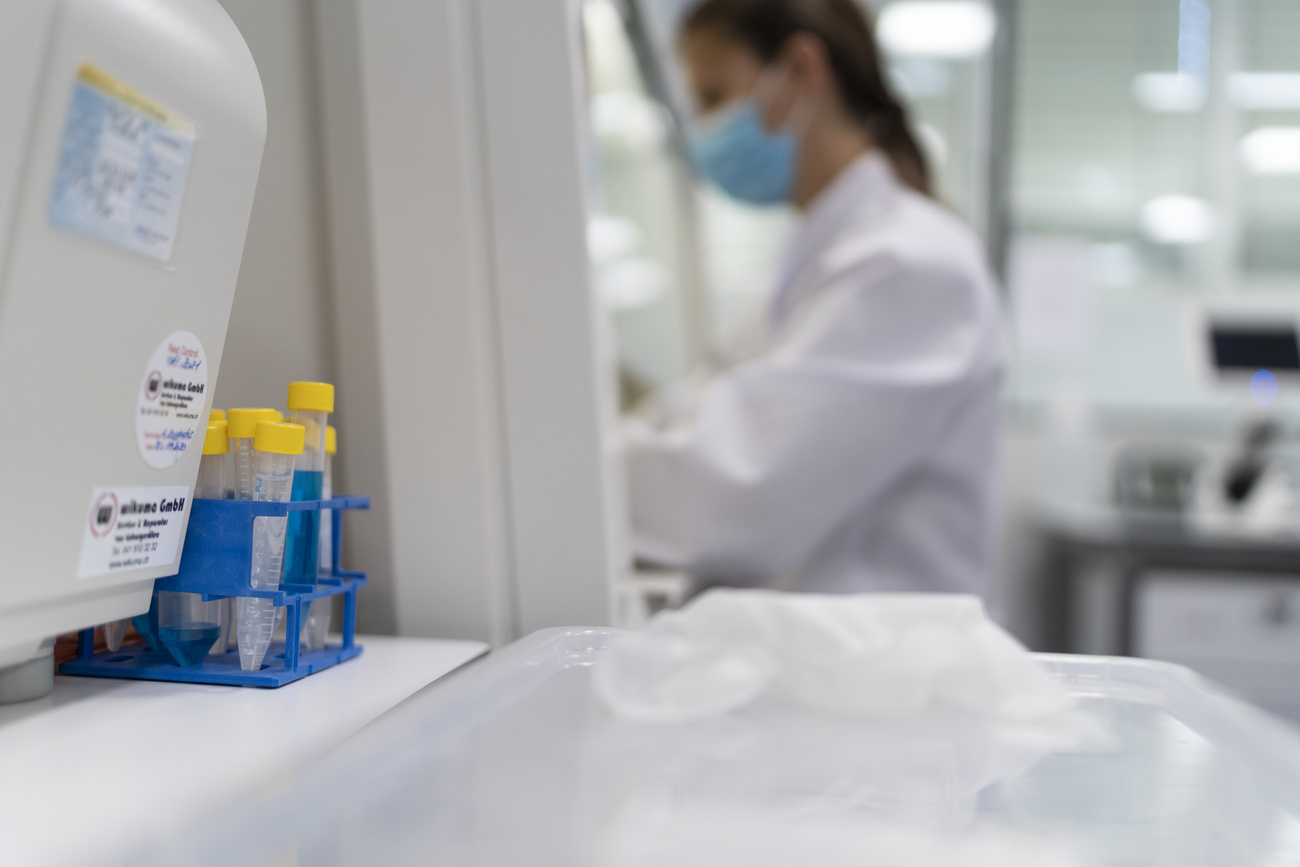 woman in lab