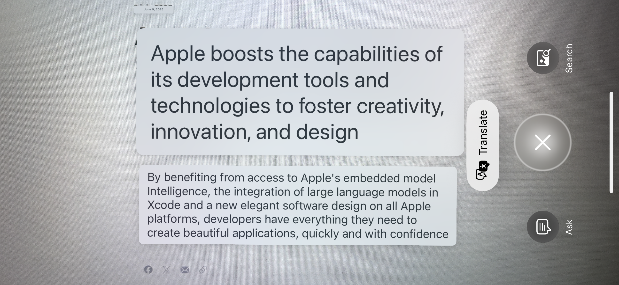 ai translation iphone french