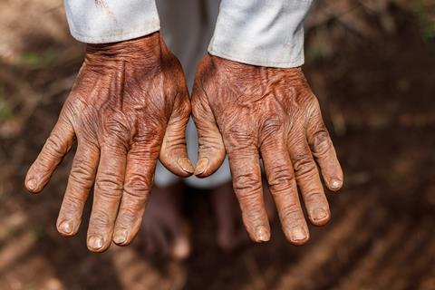 Narayan Gaikwad hands close-up