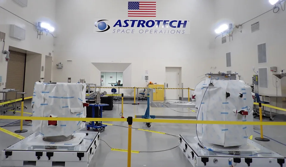 NASA’s TRACERS (Tandem Reconnection and Cusp Electrodynamics Reconnaissance Satellites) twin spacecraft arrival at Vandenberg Space Force Base in California. Technicians will integrate the TRACERS spacecraft with the SpaceX Falcon 9 launch vehicle in final preparations.