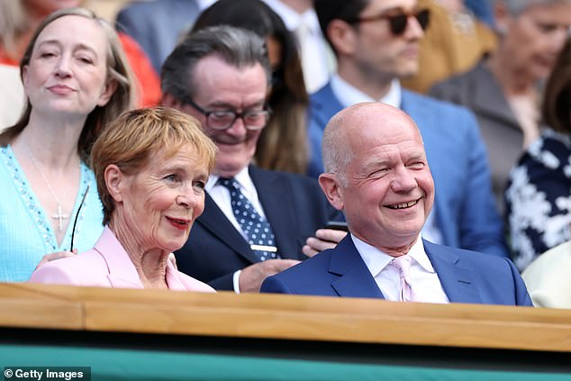 Celebrated actress Celia looked pretty in pink for her day in the Royal Box